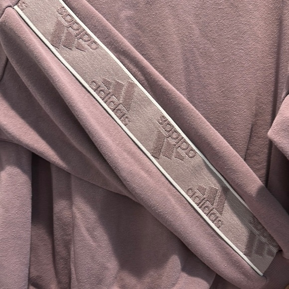 Adidas Cropped Purple Sweatshirt - Picture 4 of 5
